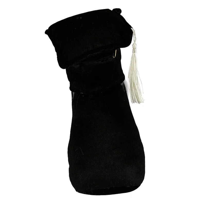 10.5" Graduation Day Boy Gnome in Black Cap & Gown