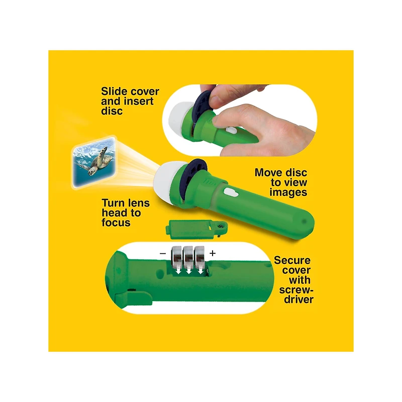 Brainstorm Toys Natural History Museum Sea Creatures Flashlight & Projector