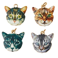 12 Packs: 4 ct. (48 total) Gold Cat Charms by Bead Landing™