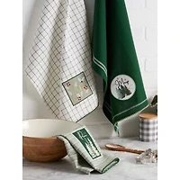 DII® Winter Woods Embellished Dishtowel Set