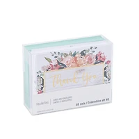 Floral Thank You Cards & Envelopes by Recollections™, 4.25" x 5.5"