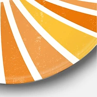 Designart - Minimalist Bright Shining Orange Sun Rays I