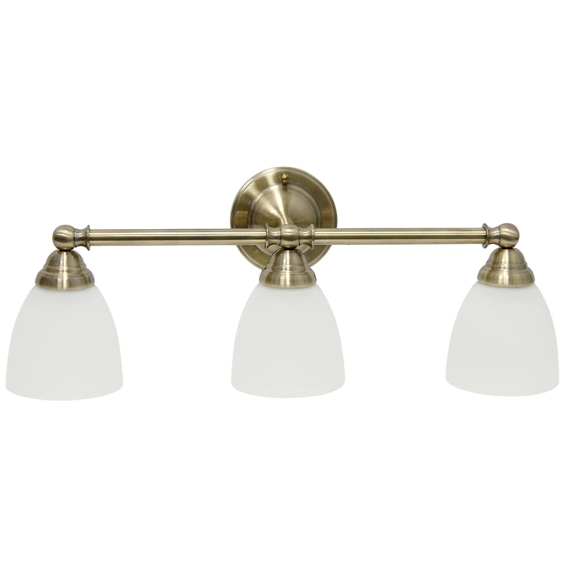 Lalia Home Essentix 3 Light Clear Shade Vanity