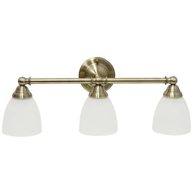 Lalia Home Essentix 3 Light Clear Shade Vanity