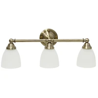 Lalia Home Essentix 3 Light Clear Shade Vanity