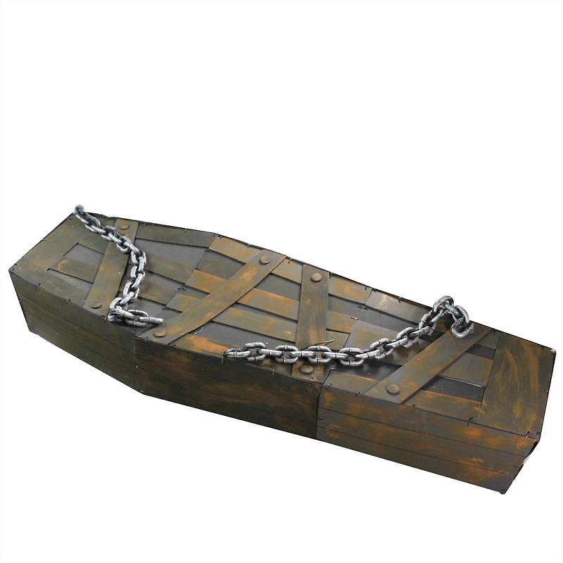 6ft. Animated & Musical Chained Shaking Coffin Halloween Decoration