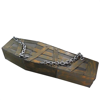 6ft. Animated & Musical Chained Shaking Coffin Halloween Decoration