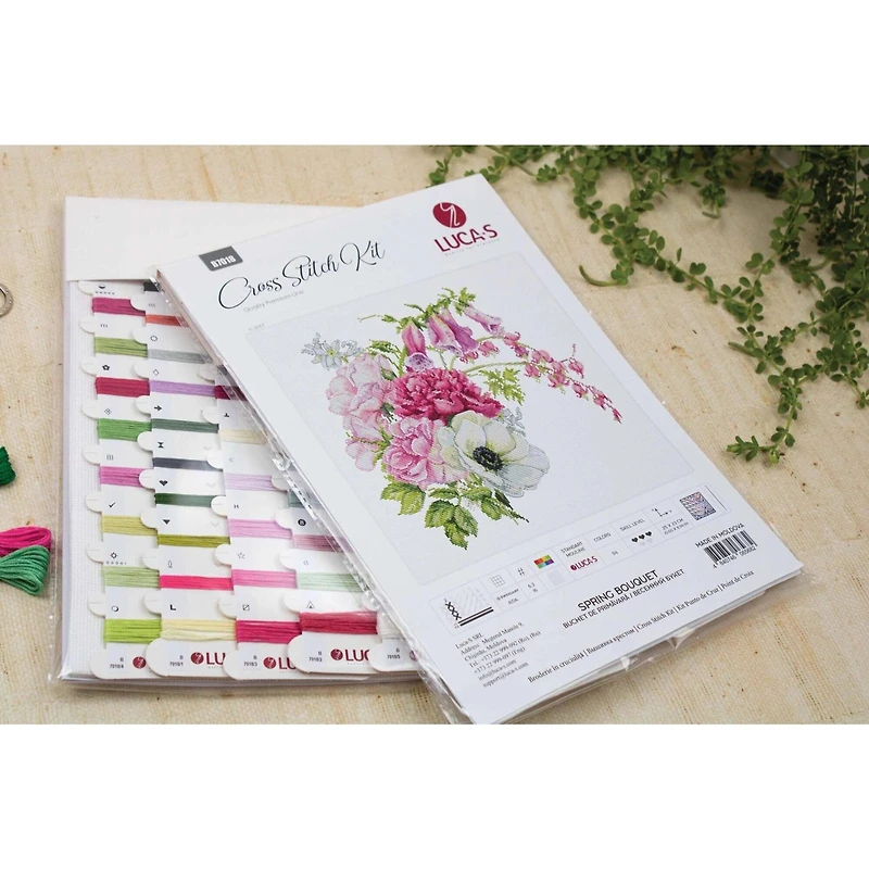 Luca-S Spring Bouquet Counted Cross Stitch Kit