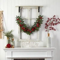 3ft. Pines, Red Berries & Pinecones Christmas Garland