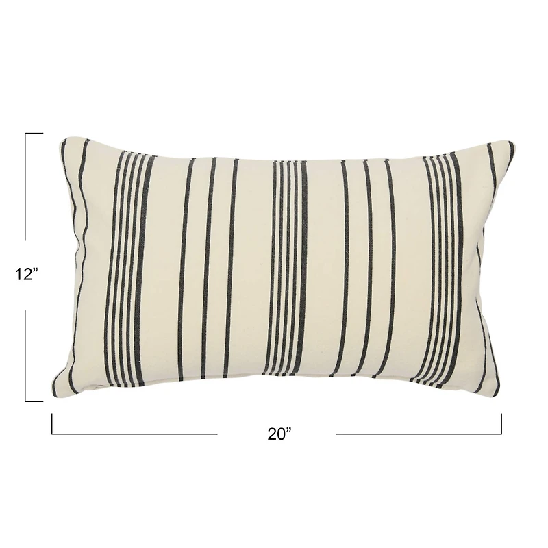Hello Honey® 20'' Multistripe Cotton Lumbar Pillow Cover