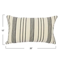 Hello Honey® 20'' Multistripe Cotton Lumbar Pillow Cover
