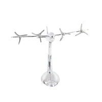 17" Silver Aluminum Plane Figure