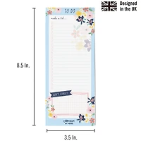 Pukka Pads Magnetic Ditzy Floral To Do List Notepads, 6ct.