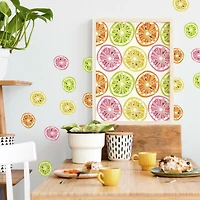 RoomMates Jane Dixon Citrus Fruit Peel & Stick Wall Decals