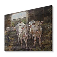 Designart - Two Cows In The Stable