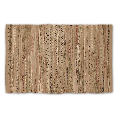 DII® Multi Taupe Rag Rug, 4ft. x 6ft.