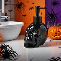 8.25oz. Black Ceramic Skull Hand Soap Dispenser by Ashland®