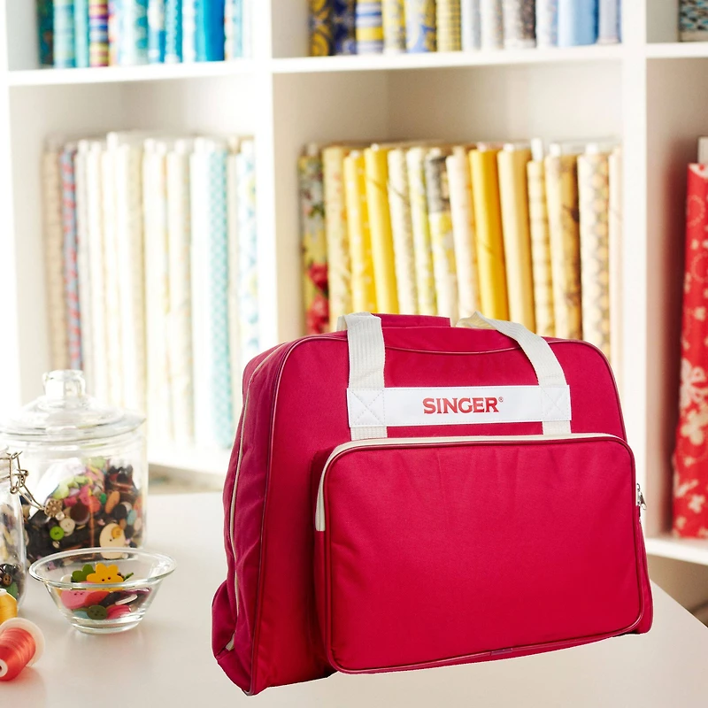 SINGER® Brick Red Sewing Machine Carry Case