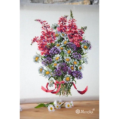 The Field Bouquet K-95 Counted Cross Stitch Kit 