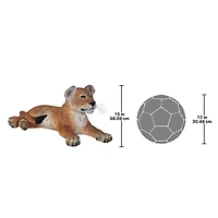 Design Toscano The Grand-Scale Lying Down Lion Cub Statue