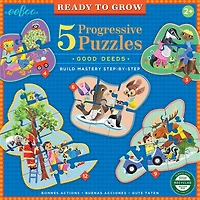 eeBoo Ready to Grow Life on Earth 5 Progressive Puzzles