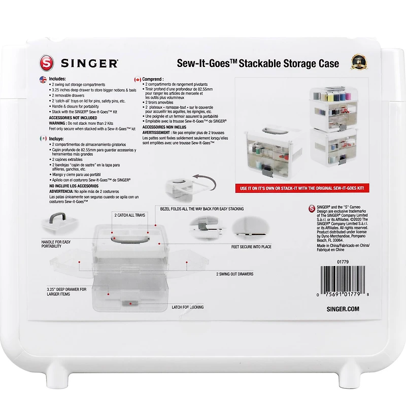 SINGER® Sew-It-Goes® Stackable Storage Case