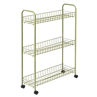 Honey Can Do Olive 3-Tier Rolling Cart
