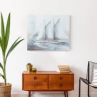 Painted Sailboat Canvas Wall Art