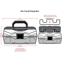 ArtBin 1 Tray Sketch Box, Black