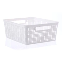Plastic Wicker Storage Basket by Simply Tidy