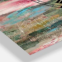 Designart 'Flower Shower Iii Lodge Multipanel Wall Clock