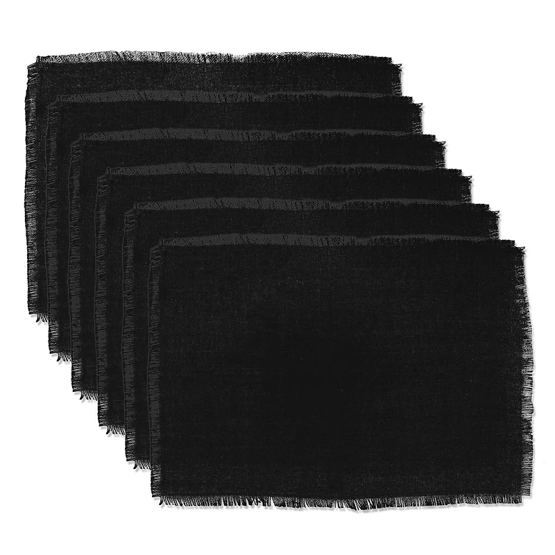 DII® Black Jute Placemat (Set of 6)