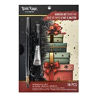 Brea Reese™ 6" x 8" Classic Christmas Scratch Art Paper Pad