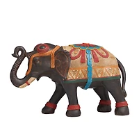 14.25" Intricate Standing Elephant Tabletop Sculpture