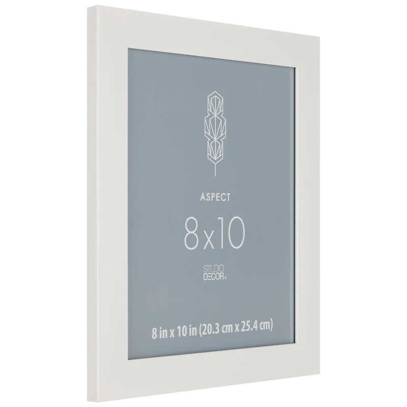 Aspect 8" x 10" White Wide Frame by Studio Décor®