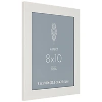 Aspect 8" x 10" White Wide Frame by Studio Décor®