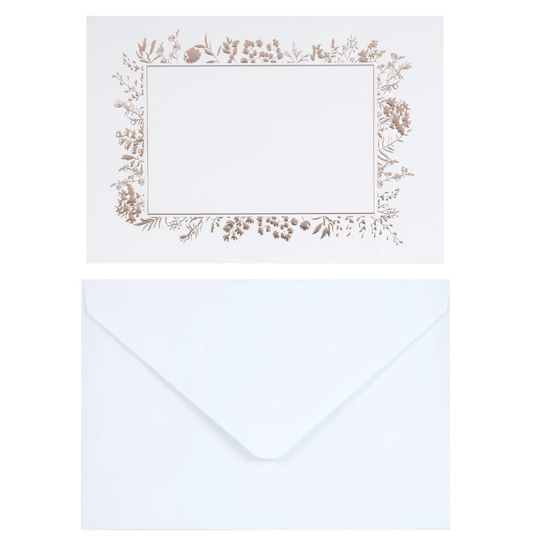Floral Flat Cards & Envelopes by Recollections™, 5" x 7"
