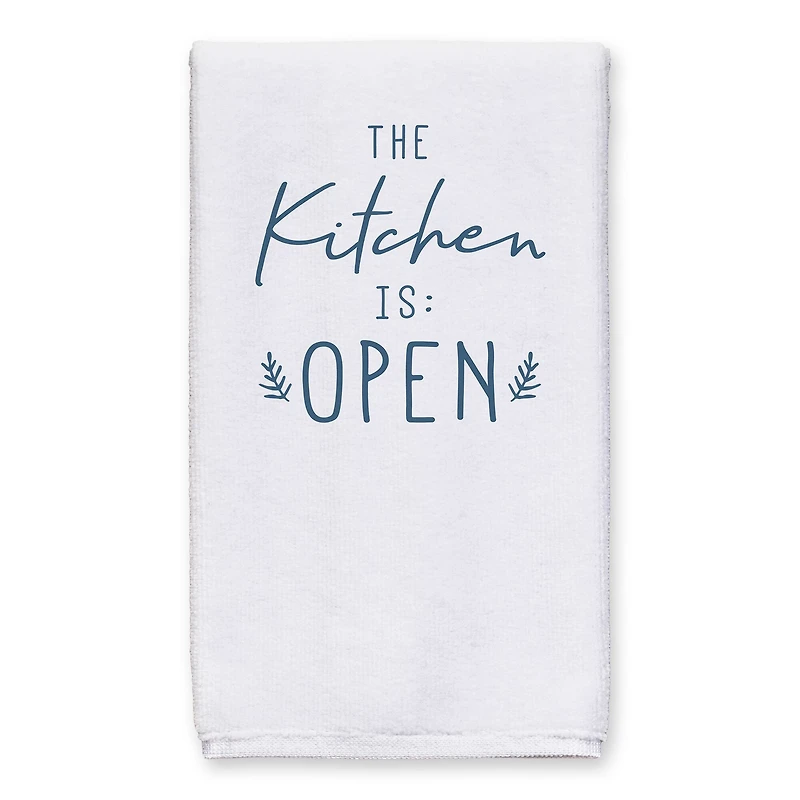 The Kitchen is Open Hand Towel Set