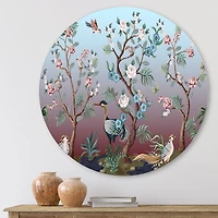 Designart - Chinoiserie With Birds and Peonies XI