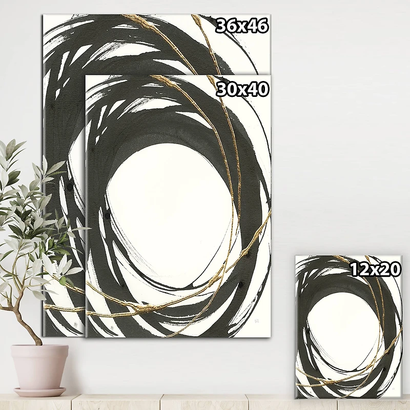 Designart - Gold Glamour Circle II