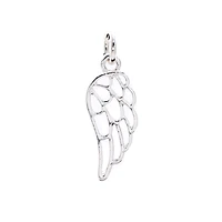 12 Pack: Charmalong™ Silver Plated Wing Charm by Bead Landing™