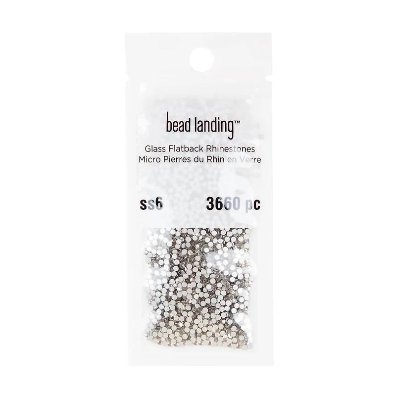 SS6 Glass Round Flatback Rhinestones by Bead Landing