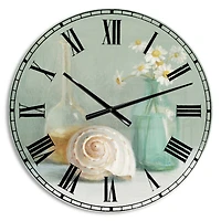 Designart 'Pastel Bath Iii Farmhouse Wall Clock