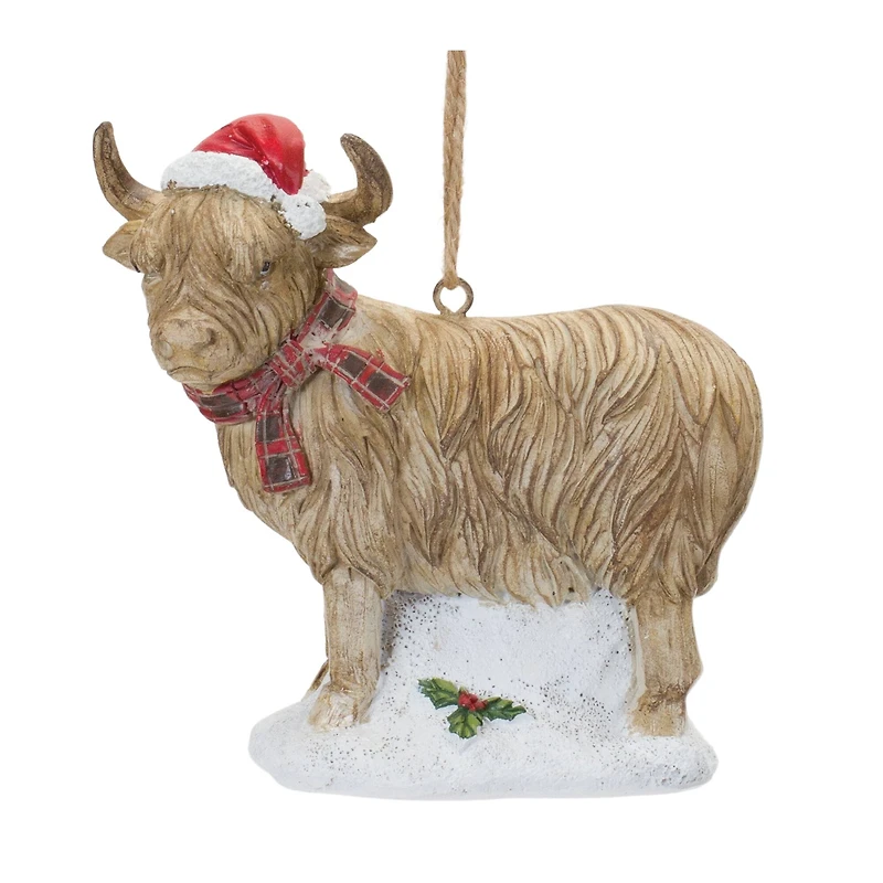 Highland Cow Ornament Set