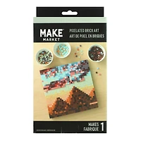 10" x 10" Pyramids Pixelated Brick Art by Make Market®