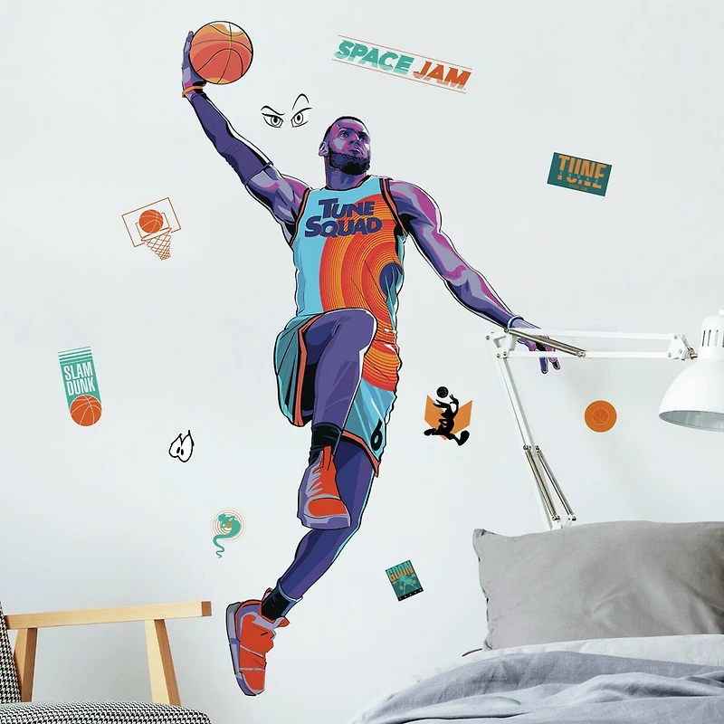 RoomMates Space Jam Lebron Peel & Stick Giant Wall Decal