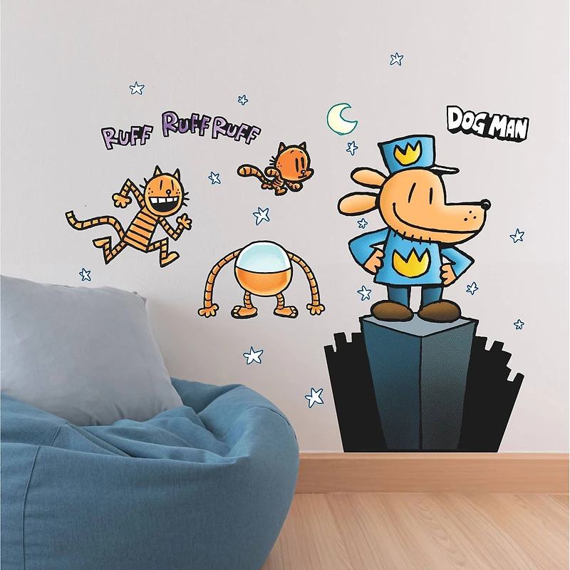 RoomMates Dogman Giant Peel & Stick Wall Decals