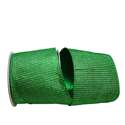 JAM Paper 4" x 10yd. Pleated Metallic Lux Wired Ribbon