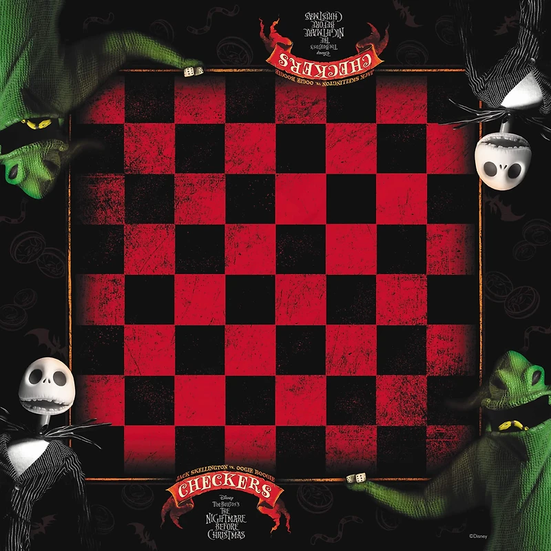 USAopoly™ Disney® Tim Burton The Nightmare Before Christmas Checkers