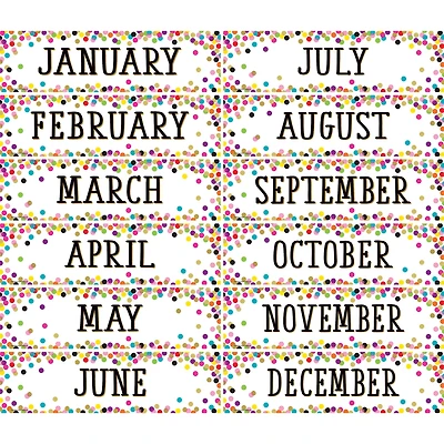 Teacher Created Resources Confetti Monthly Headliners, 12ct.